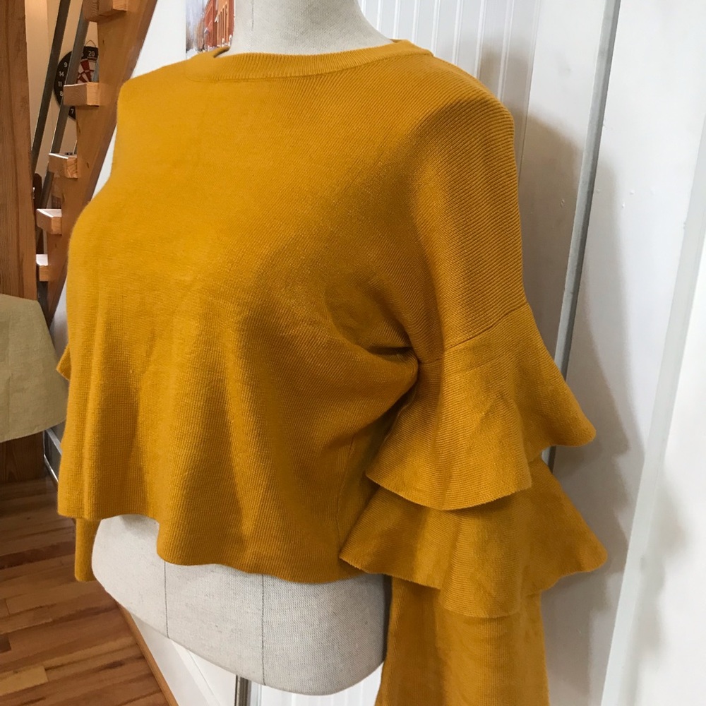 Poof boutique mustard sweater